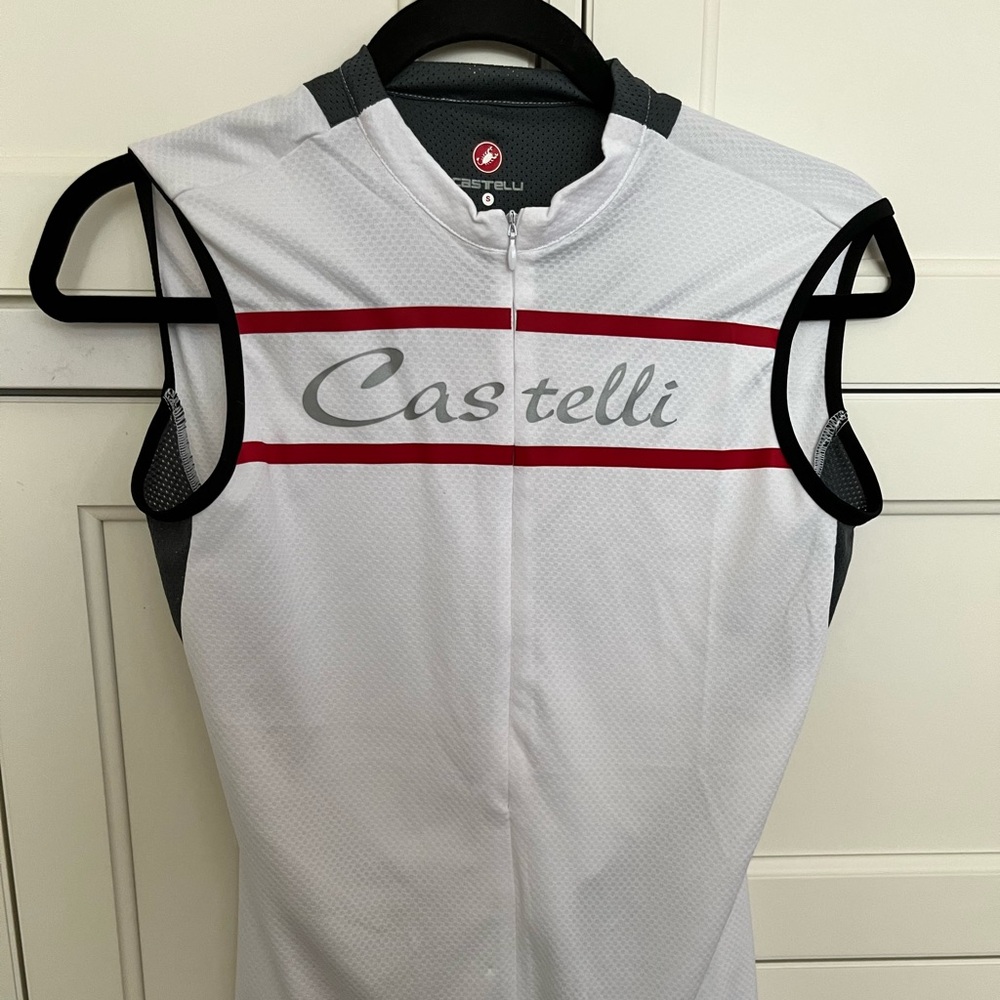 Castelli quarter zip biking jersey